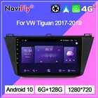 NaviFly Android все в одном подключенные системы видео-ридеры для Volkswagen Tiguan 2 Mk 2016 2017 2018 Carplay DSP RDS ADAS WIFI