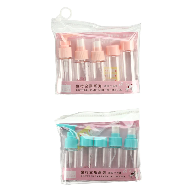 5 шт./компл. многоразовые портативные дорожные косметические бутылки набор