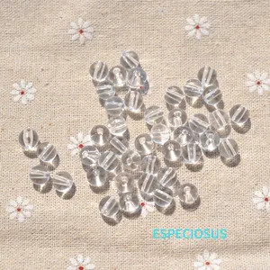 Аксессуары для украшений сделай сам, круглые акриловые белые бусины с отверстием, 8 мм, прозрачные цветные отделы для изготовления браслетов, 100 шт.