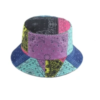 2021 new fashion colorful vintage print bucket hat reversible bob chapeau femme hip hop caps gorro men fisherman hat