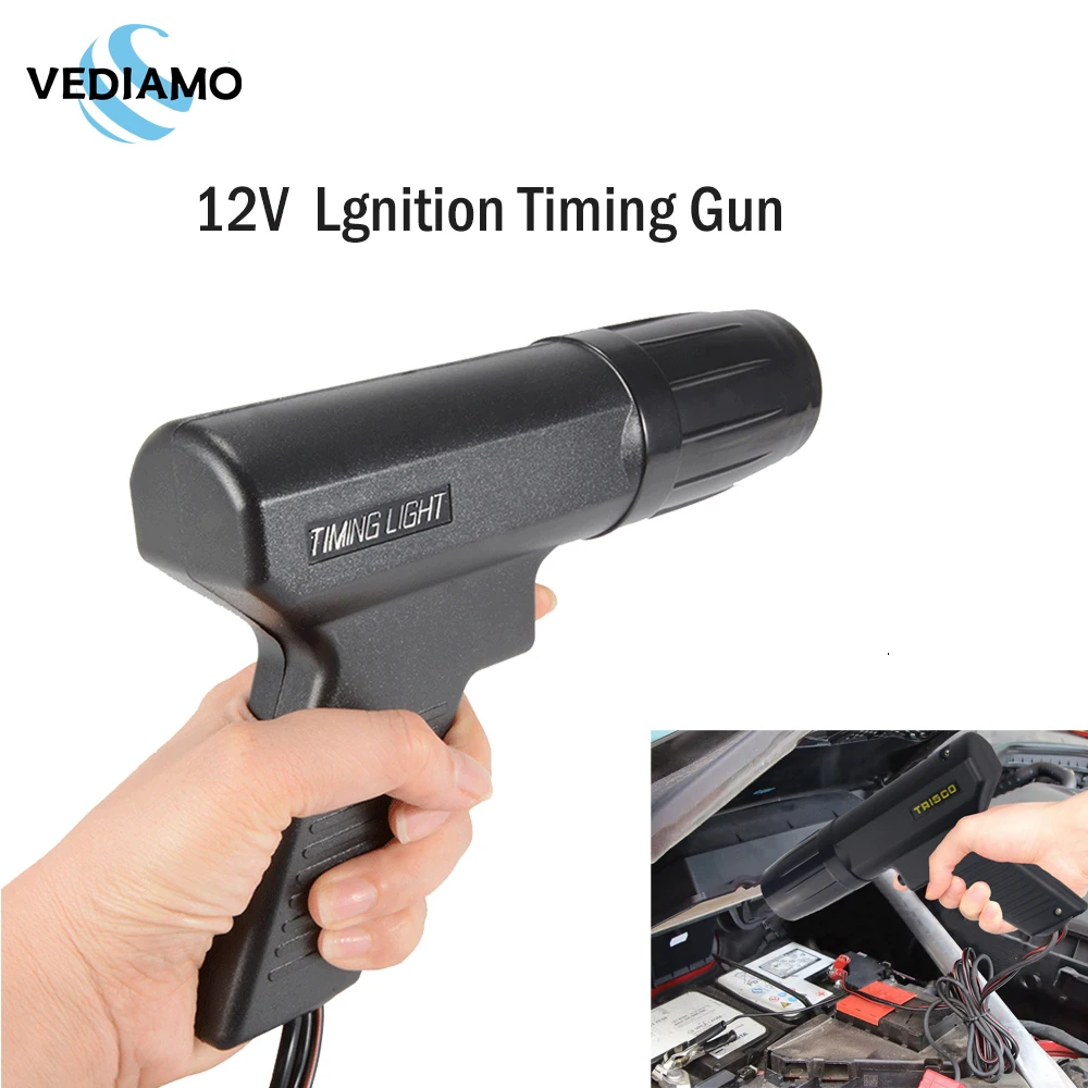 12V угла опережения зажигания светильник Стробоскопическая Лампа индуктивной