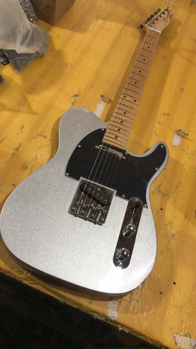 Бесплатная доставка Высококачественная электрическая гитара в стиле TL белая