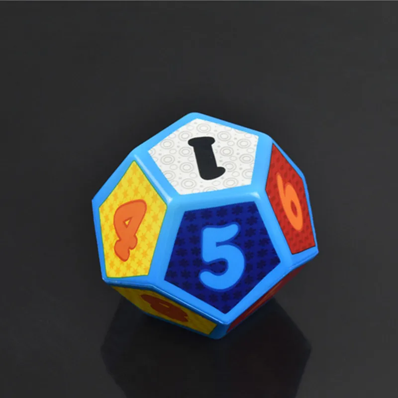 Big PU Dice 1pcs/Soft and Elastic Toys Color Solid 12 Sides Number Style Stereoscopic Cognitive Amusing Props | Спорт и развлечения