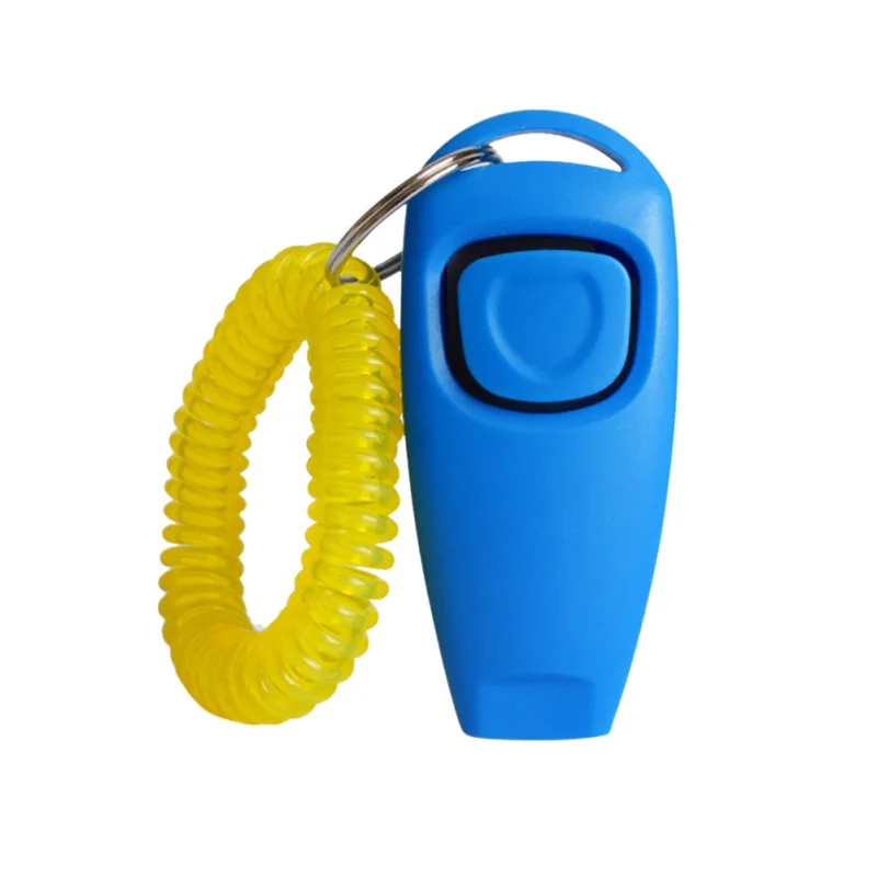 

ZL 2021 Pet Dog Training Clicker Portable With Wrist Strap 2 In 1 Lightweight Dog Trainer Aid Guide Whistle Dog Products New