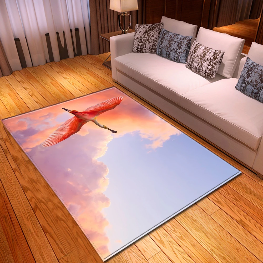3D ковер с Фламинго в скандинавском стиле домашний декоративный детский игровой