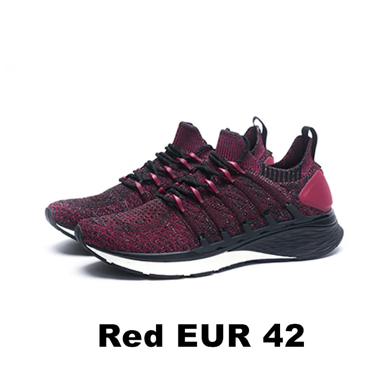 Red EUR 42 Оригинальные Xiaomi mi jia Sneaker 3 Shoes 3th мужские спортивные кроссовки для бега Новинка Uni-Moulding 2,0 удобные и Нескользящие - Цвет: Red EUR 42