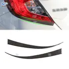 Для Honda Civic 10 поколения 2016 2017 2018 2019 автомобиля углеродное волокно передние фары Брови Веки бампер накладка