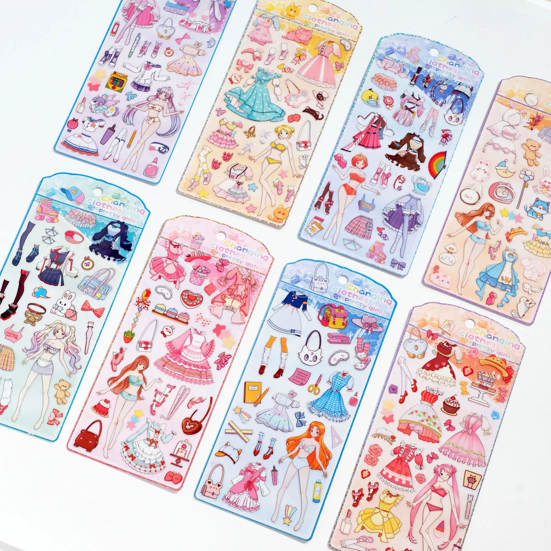 

Kawaii Manga Girl Stickers for Scrapbooking Cute DIY Journal Sticker Stationery Diary Decoration Happy Planner Accessories