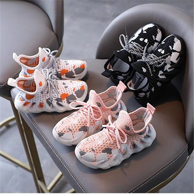 

New Design Kid Sneakers Boys Gitls Running Shoes Soft Breathable Light Non Slip Toddler Walking Casual Tenis Infantil Menino