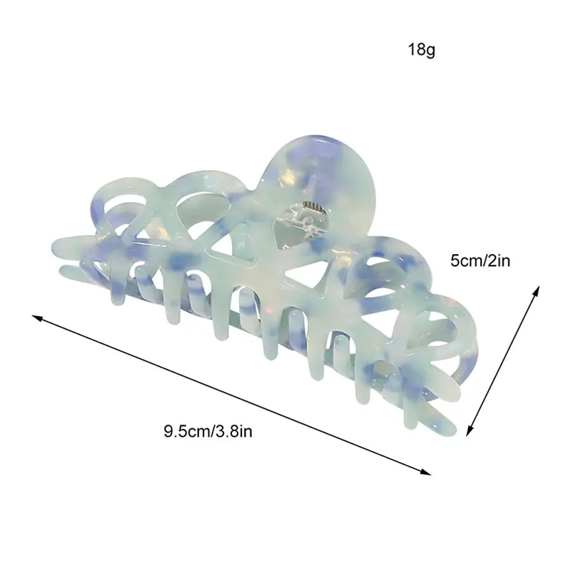 

Women Hair Claw Geometric Barrette Acetate Hair Clip For Girls Plastic Hair Grab Clip Ponytail Hairpins Girls Hair Accessories