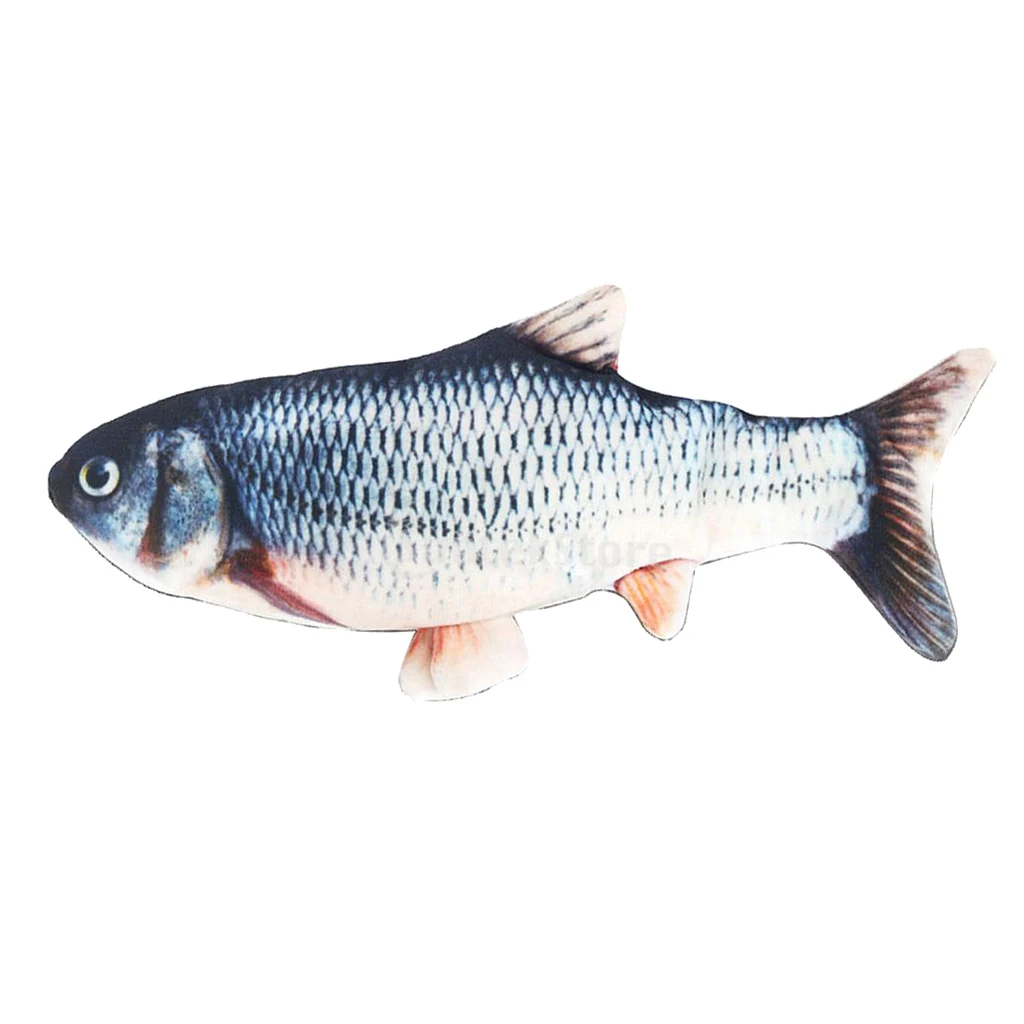 

30cm Realistic Plush Fish Cat Catnip Doll Pet Chew Toy Kids Toy Gift