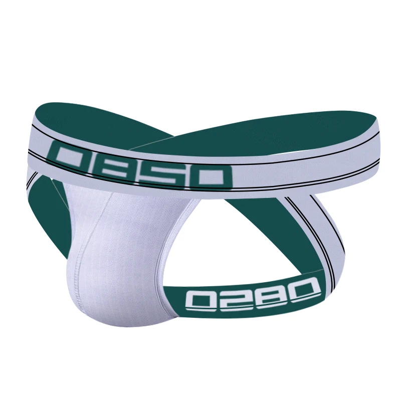 

Дышащие мужские трусы джоки, джоки, стринги из хлопка, с U-образным выпуклым перекрестным ремешком, сексуальное нижнее белье для геев, Трусы-...