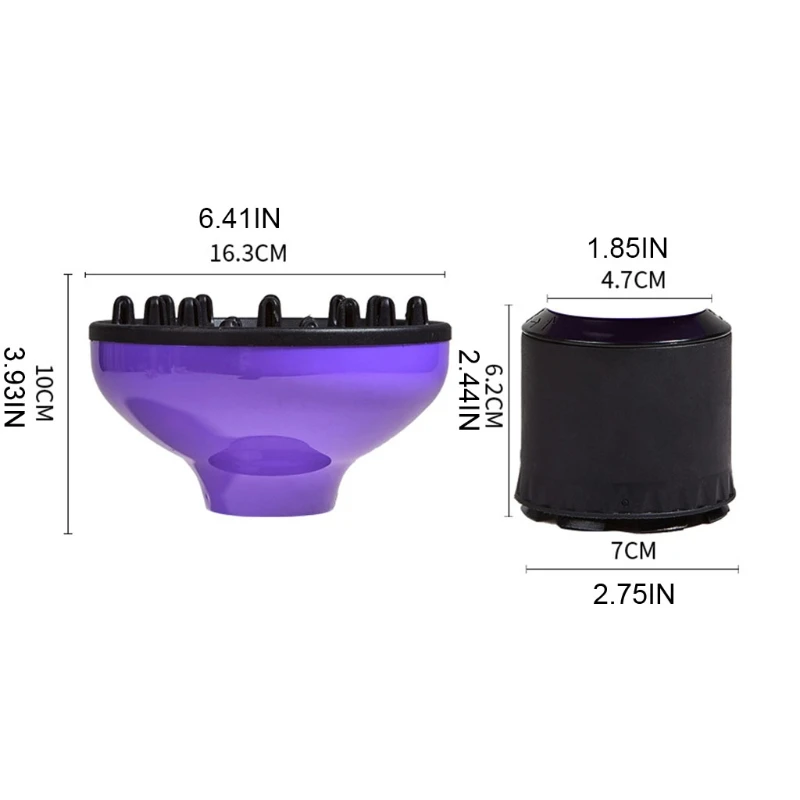 

Universal Hair Diffuser, Hair Dryer Diffuser Attachment for Curly and Wavy Hair, Professional Blow Dryer Diffuser Retailsale