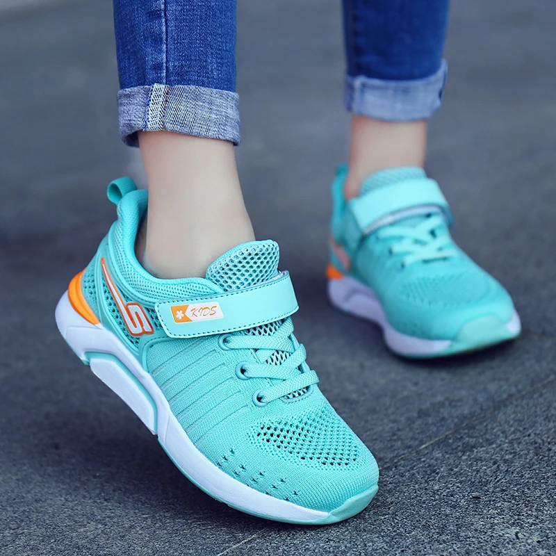 

2021 Women Autumn Spring New Outdoor Sport Sneaker Shoes for Girls Boys Children Shoes Baby Mesh Soft Breathable Running Shoes