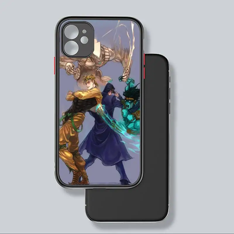 

Anime JoJo's Bizarre Adventure JoJo Phone Case For iphone 12 11 8 7 plus mini x xs xr pro max matte transparent cover