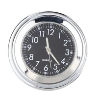 universal aluminum alloy waterproof handlebar clock 78 inch motorcycle luminous watch instruments gauges motorcycle parts