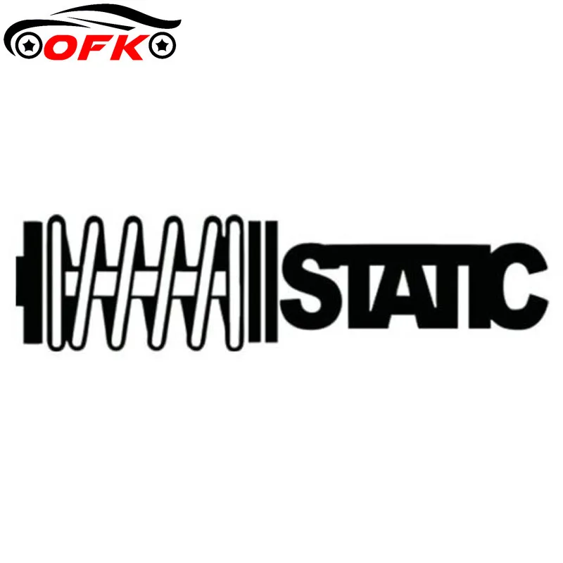 

STATIC Coilovers Slammed Car Sticker Automobiles Exterior Accessories Vinyl Decal for Lada Vw Bmw Audi Jeep