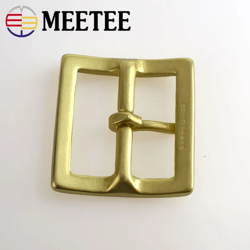 Пряжка для ремня Meetee из чистой латуни с язычком 38/40 мм ковбойский ремень косплея