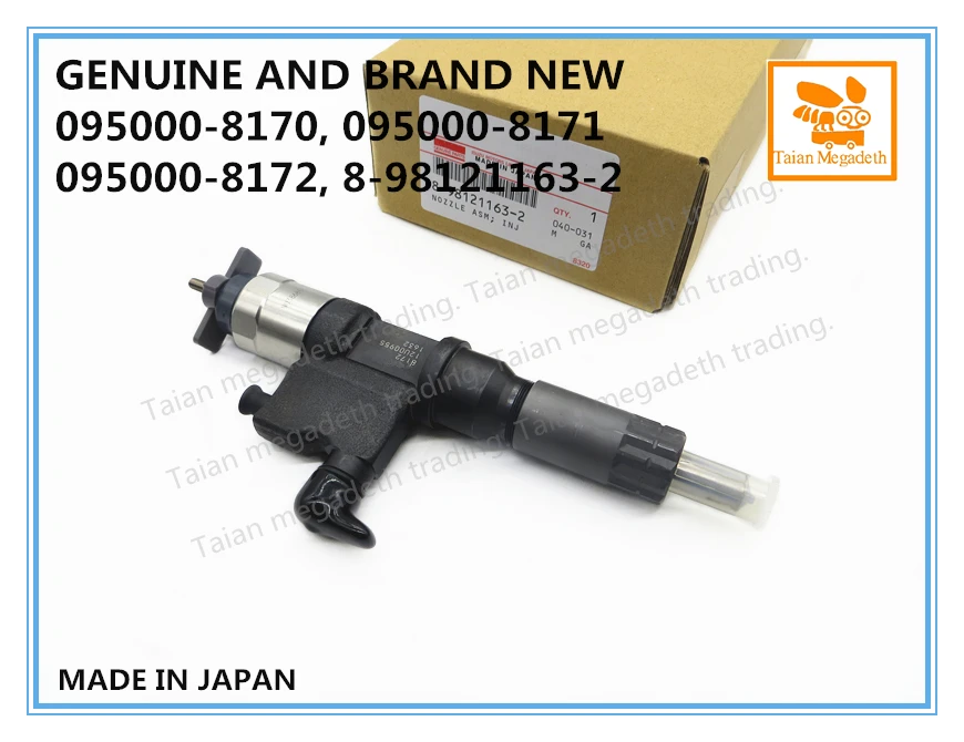 Подлинный и новый топливный инжектор общей топливной магистрали 095000 8170 8171 8172