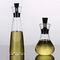 glass cruet olive oil dispenser bottles gravy boats pourer spout decanter oil vinegar bottle sauce container pot kitchen tools