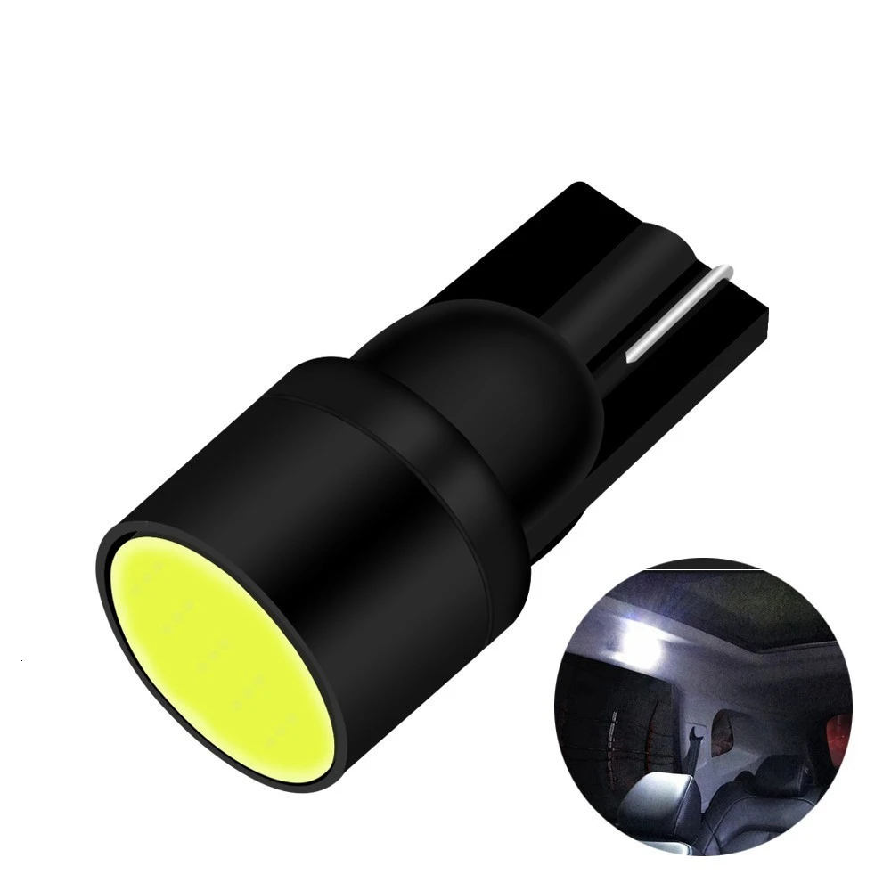 1PCS T10 W5W LED Car Interior Light COB Marker Lamp 12V 168 194 501 Side Wedge Parking Bulb Auto Car Styling