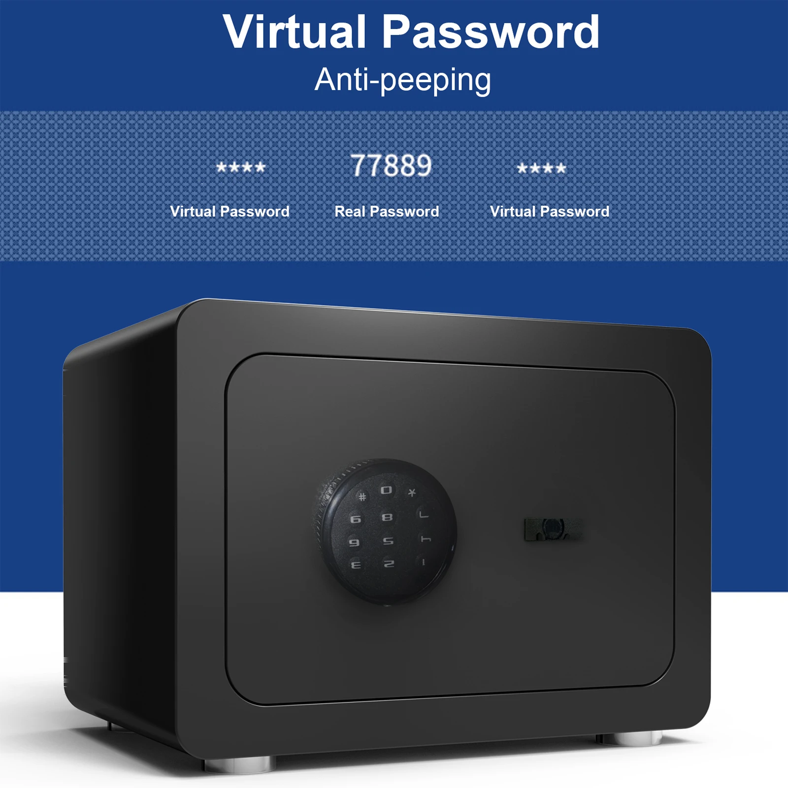 Сейф для дома с электронным цифровым кодом хранения наличных ценностей