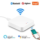 Умный шлюз Tuya ZigBee, совместимый с Bluetooth хаб для умного дома, беспроводной пульт дистанционного управления, работает с Alexa Google Home