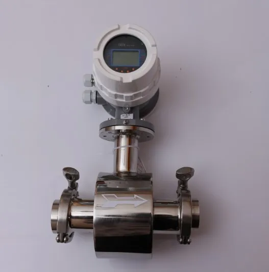 

Stainless steel/health band type/electromagnetic flowmeter /milk ,Fruit juice DN25 DN32 ,DN40 , DN50