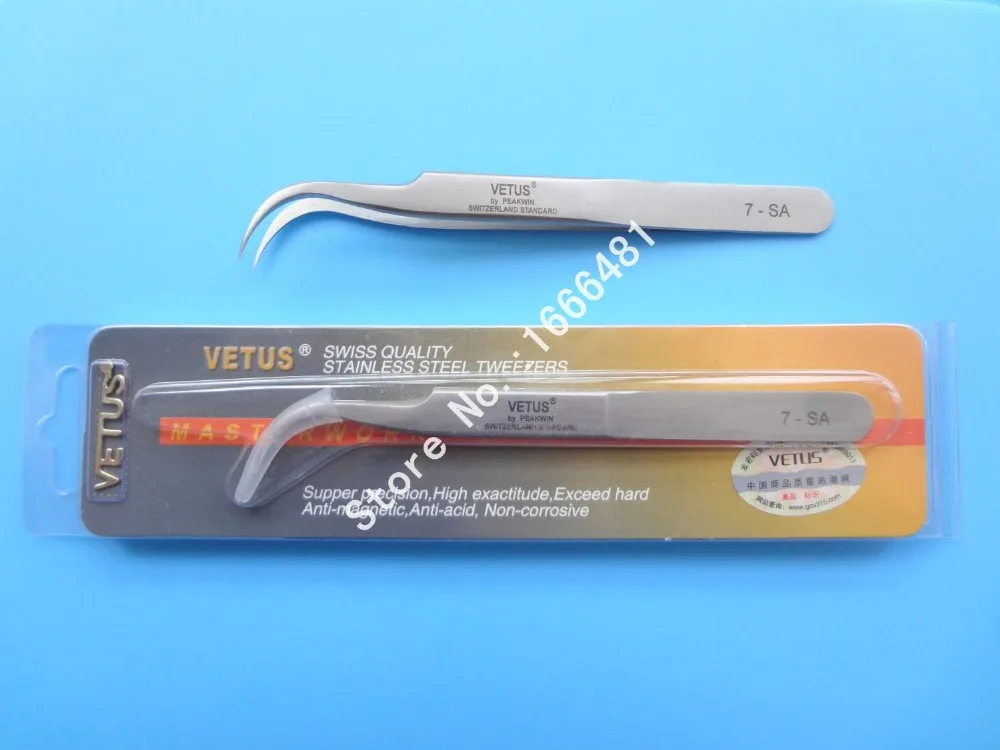 10 шт./лот пинцет для наращивания ресниц VETUS|tweezers lashes|tweezers vetustweezers eyelash extension |