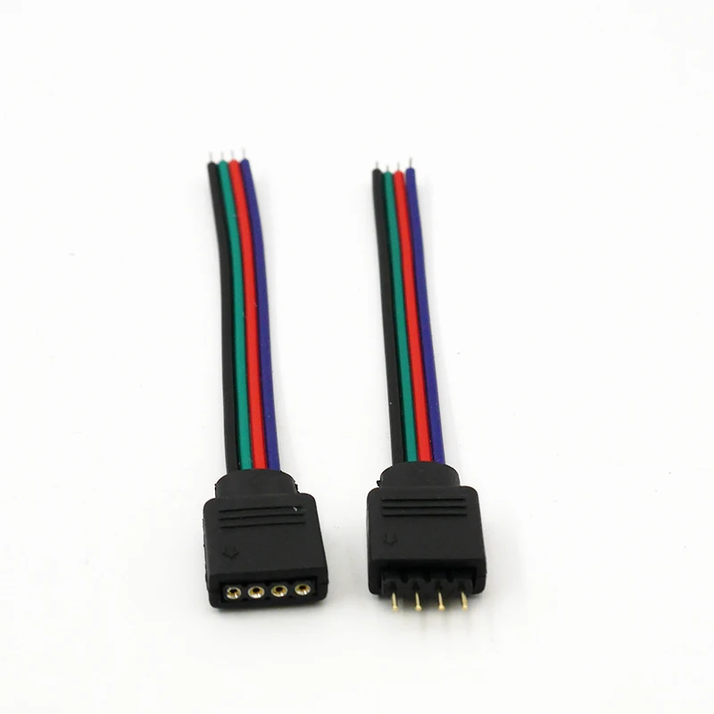 5 шт. мужской женский 4pin 5Pin Светодиодные ленты светильник Кабельный разъем