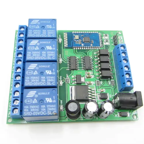 5-24V 4 CH Bluetooth Relay Module Remote Switch for Android Mobile DIY DC | Электроника