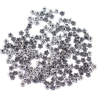 300pcs end beads caps star zinc metal silver tone jewelry diy making findings charms 5mm
