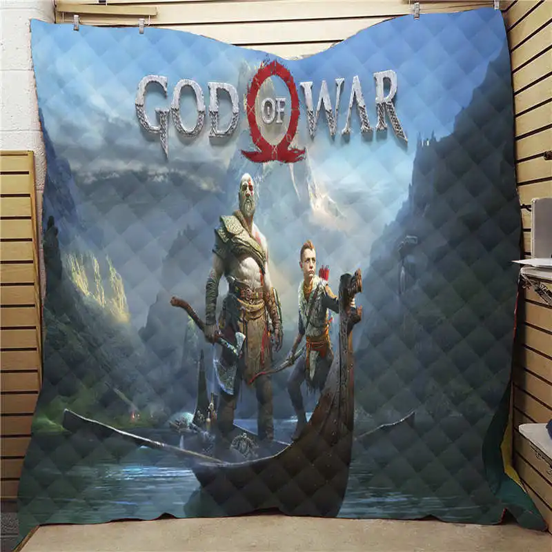 Домашнее покрывало с 3D принтом бога войны одеяло королевского размера Детские и