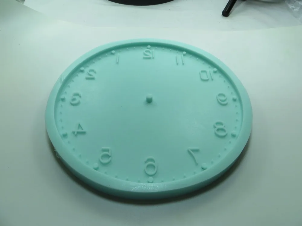 DIY домашнее ремесло форма круглая пластина силиконовая форма для цемента настенные часы круглые бетонные настенные часы силиконовые формы бетона