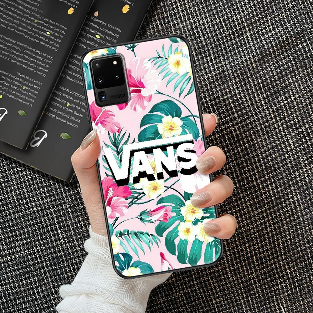 

Street Skateboard Brand vansing Phone case For Samsung Galaxy Note 4 8 9 10 20 S8 S9 S10 S10E S20 Plus UITRA Ultra black