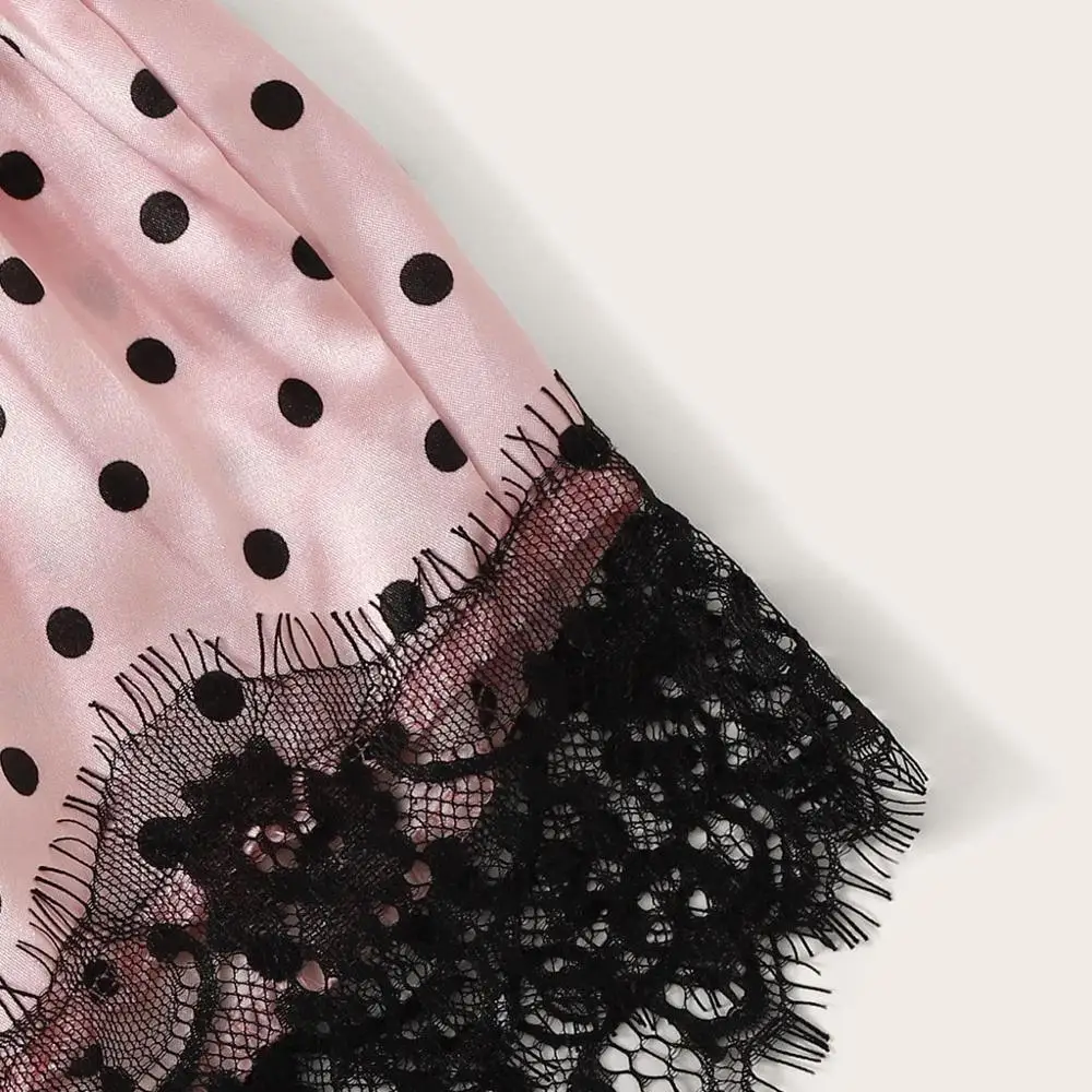 2019 сексуальное женское нижнее белье в горошек пижамные комплекты женские