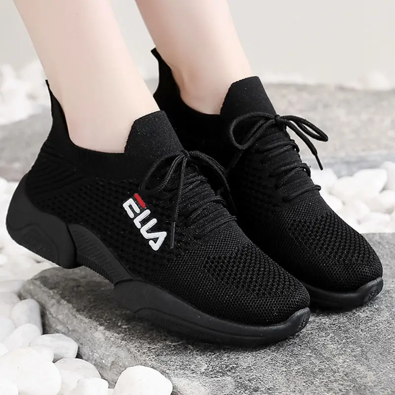 

Tenis Feminino 2021 New Fashion Brand running Shoes for Women Air Mesh Soft Pink Black Sneakers Gym Sport Shoes Basket Femme