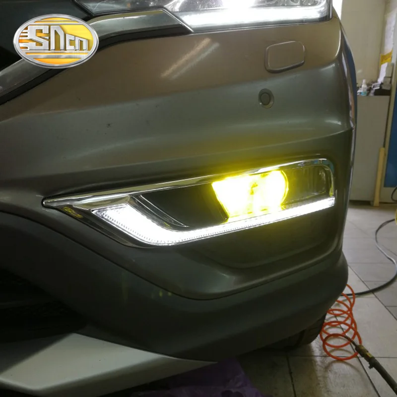 Для Honda CR V CRV 2015 2016 дневной ходовой светильник светодиодный DRL ABS противотуманная