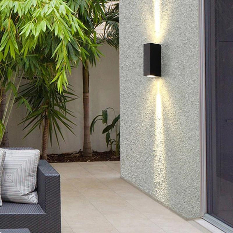 Открытый водонепроницаемый светодиодный настенный светильник алюминиевый