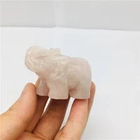 natural crystal quartz elephant