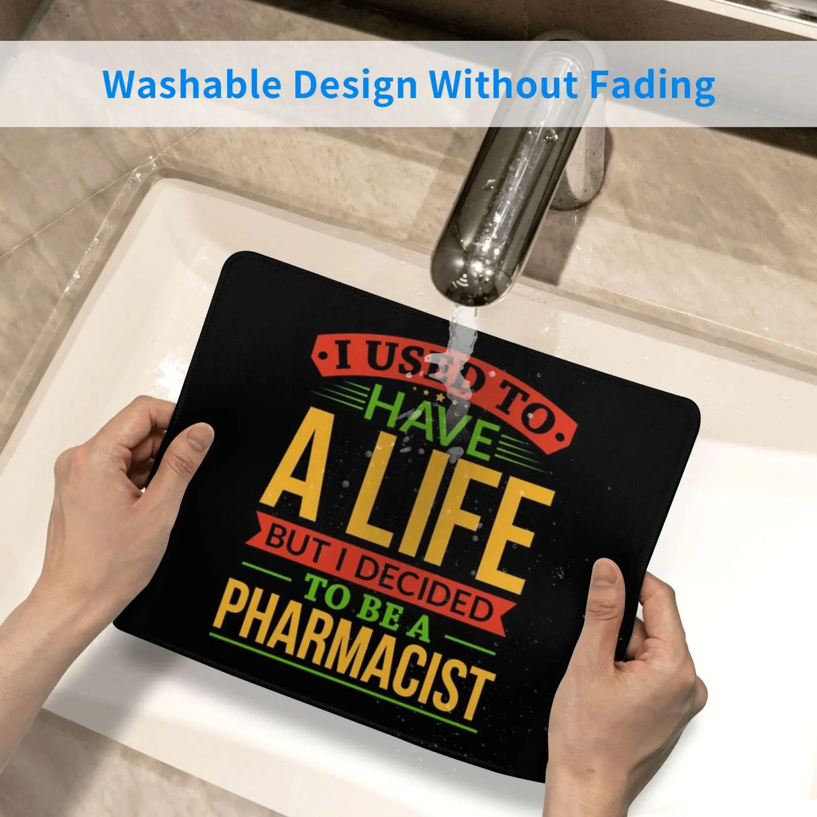 

I Used To Have A Life But I Decided To Be A Pharmacist Shirt Mouse Pad DIY Print Profession Labor Rates