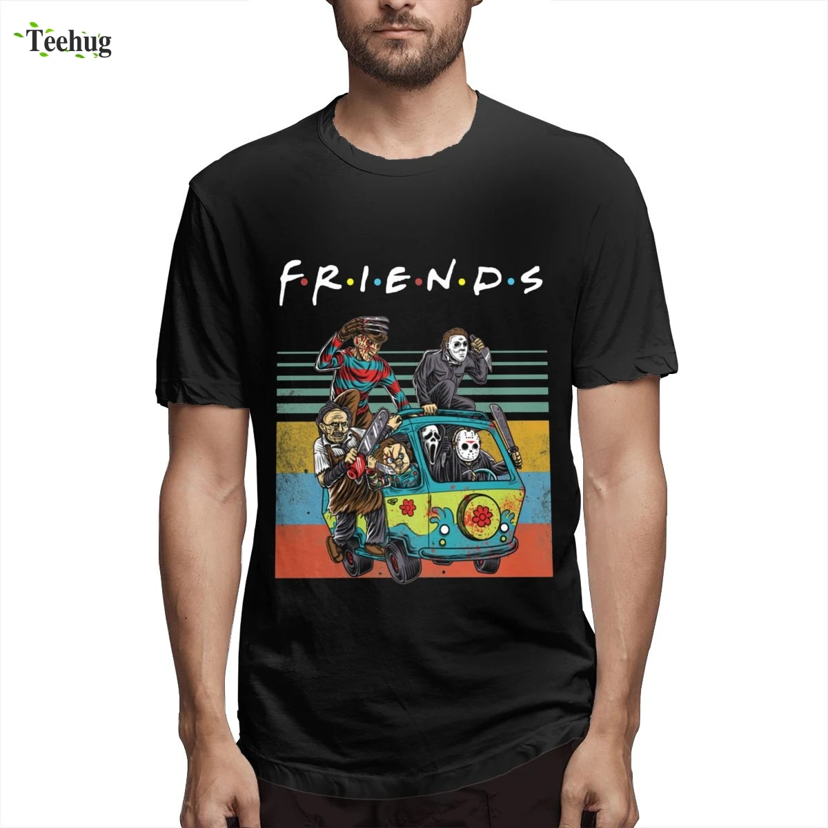 

Унисекс, Мужская машина для резни, Джокер, Джейсон, винтажный Скуби, Хэллоуин, Camiseta, популярный топ, дизайн, графика для мужчин, футболка