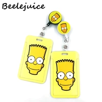 funny cartoon characters cute card cover clip lanyard retractable student nurse badge reel clip id card badge holder accessories