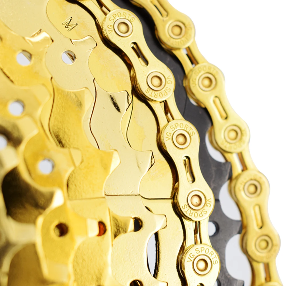 

Bicycle Chain VG Sports Bike Chain 116 Links 11 Speed MTB Half Hollow Chain Outdoor Portable Bicycle Chain Cycling Accessories