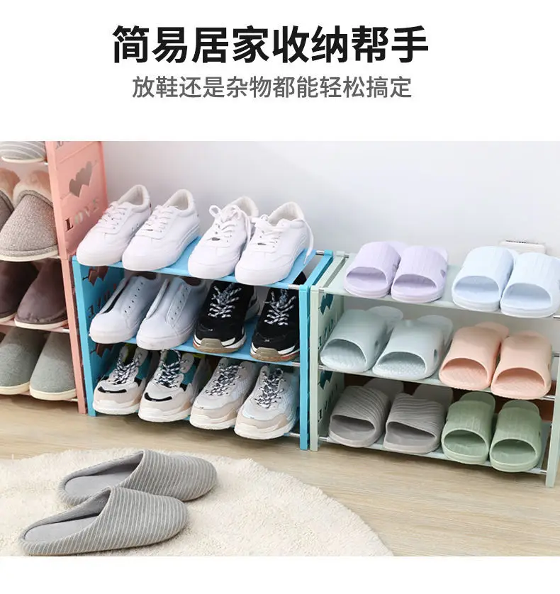 Мини-мебель Простая Стойка для обуви многослойная сборка шкаф хранения в форме