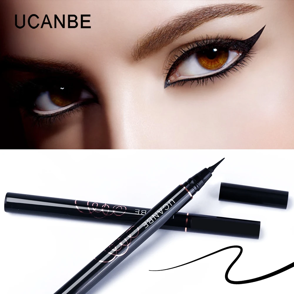 UCANBE Ink Cool Black жидкая подводка в ручке макияж подводка для глаз карандаш 24 продолжительное время Водонепроницаемая Косметическая подводка для глаз