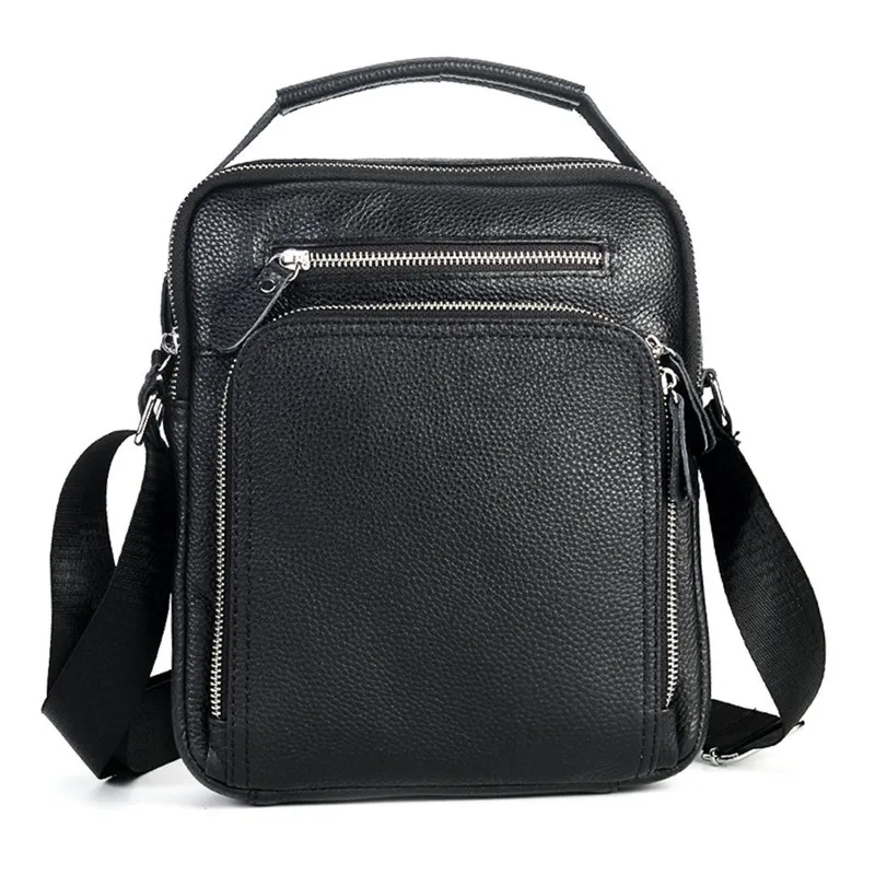 Men's Bag Genuine Leather Handbags Men Leather Shoulder Bags Business Man Messenger Bags Fashion Small Crossbody Bags Briefcase