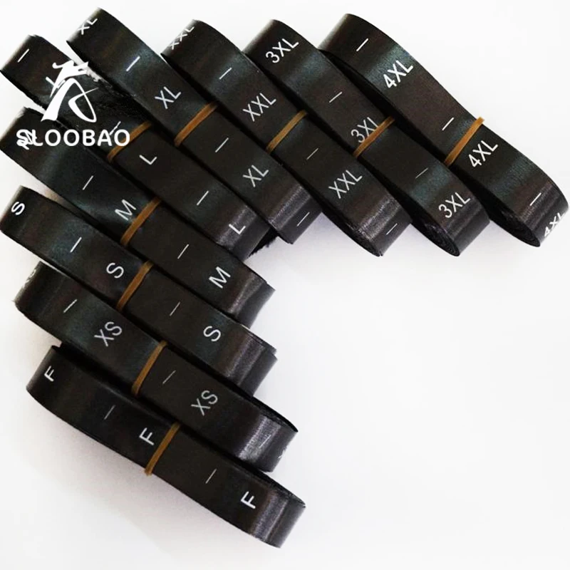 Атласная этикетка размеров с принтом 500 шт./лот атласная ткань бирками этикетки