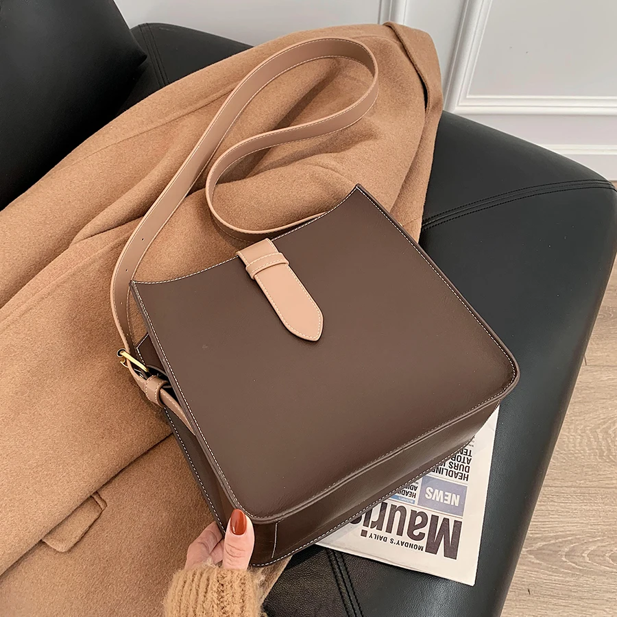 

Casual Designer PU Leather Crossbody Bags for Women 2021 Trend Simple Shoulder Bag Women's Handbag High Quality Hand Bags Purse