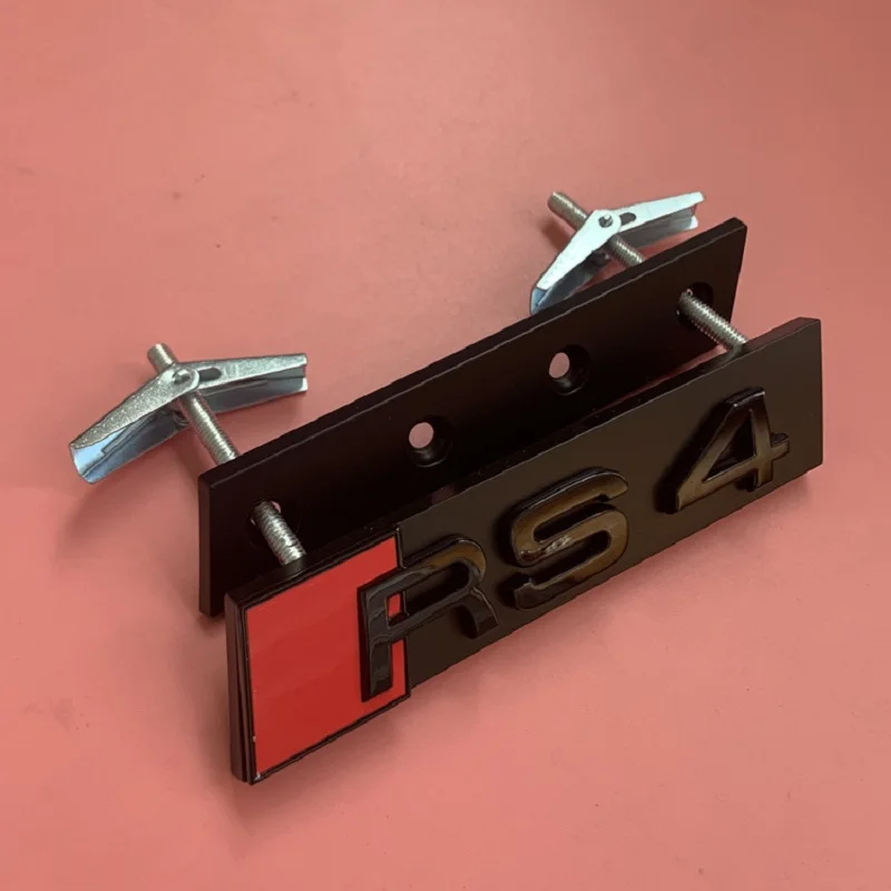 S RS LOGO Car Grille Sticker Badge Decoration Honeycomb Net Accessories For Audi A3 A4L A4 A5 A6 S3 S6 S5 S8 RS3 RS5 Q7 Q3 TT Q5 |